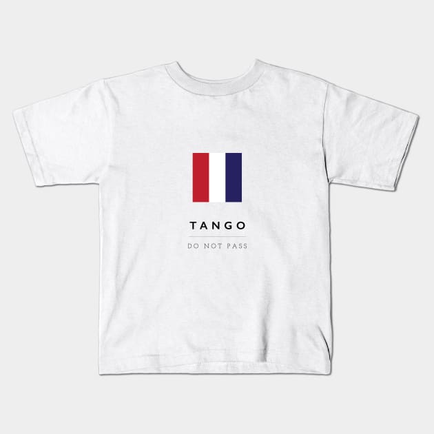 Tango: ICS Flag Semaphore Kids T-Shirt by calebfaires